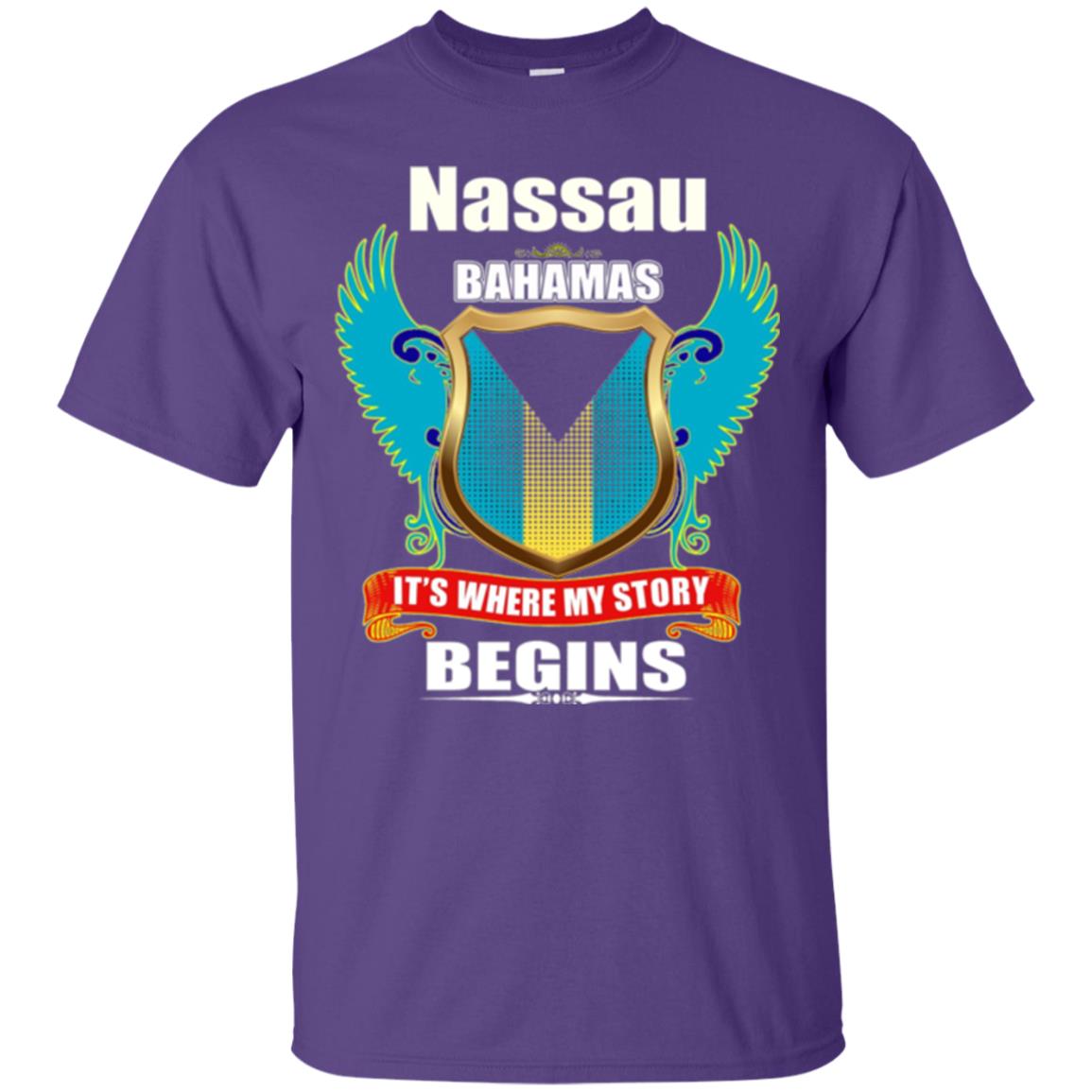Bahamian T-shirt Nassau Bahamas T-shirt Purple