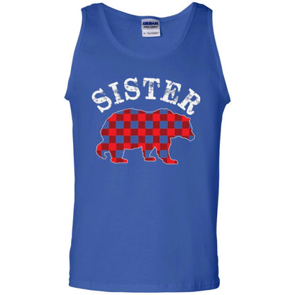 Family T-shirt Red Plaid Sister Bear Royal