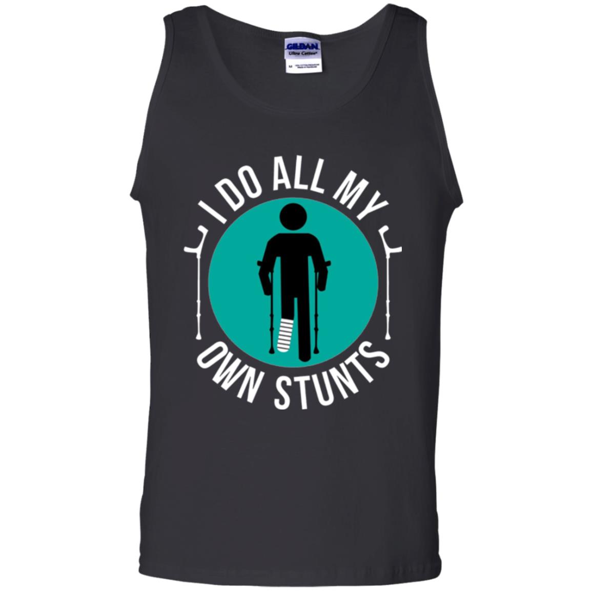 Broken Leg T-shirt I Do All My Own Stunts T-shirt Black