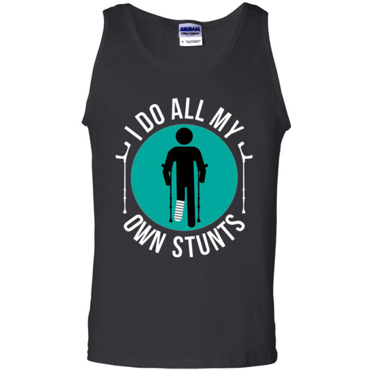 Broken Leg T-shirt I Do All My Own Stunts T-shirt Black
