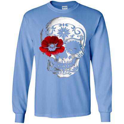 Day Of The Dead Sugar Skull Cinco De Mayo Shirt Carolina Blue