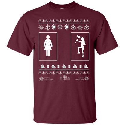 Your Wife And My Wife Valhalla Ugly Christmas Gift Shirt For Husband Maroon