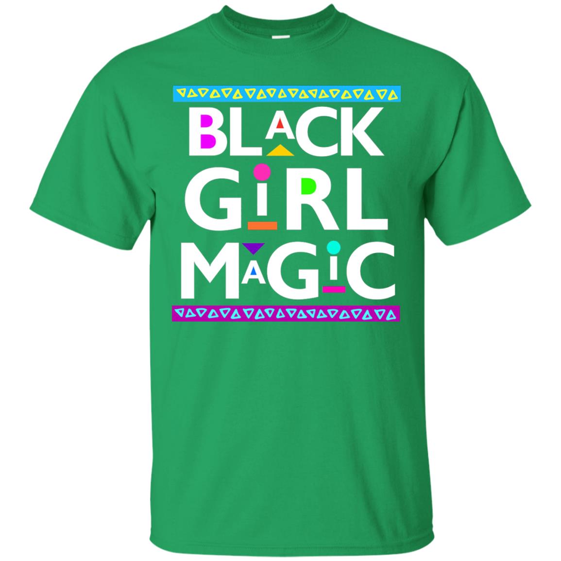 Black Girl Magic T-shirt Women_s Black History Irish Green