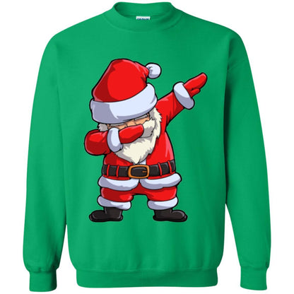 Christmas T-shirt Dabbing Santa Claus Irish Green