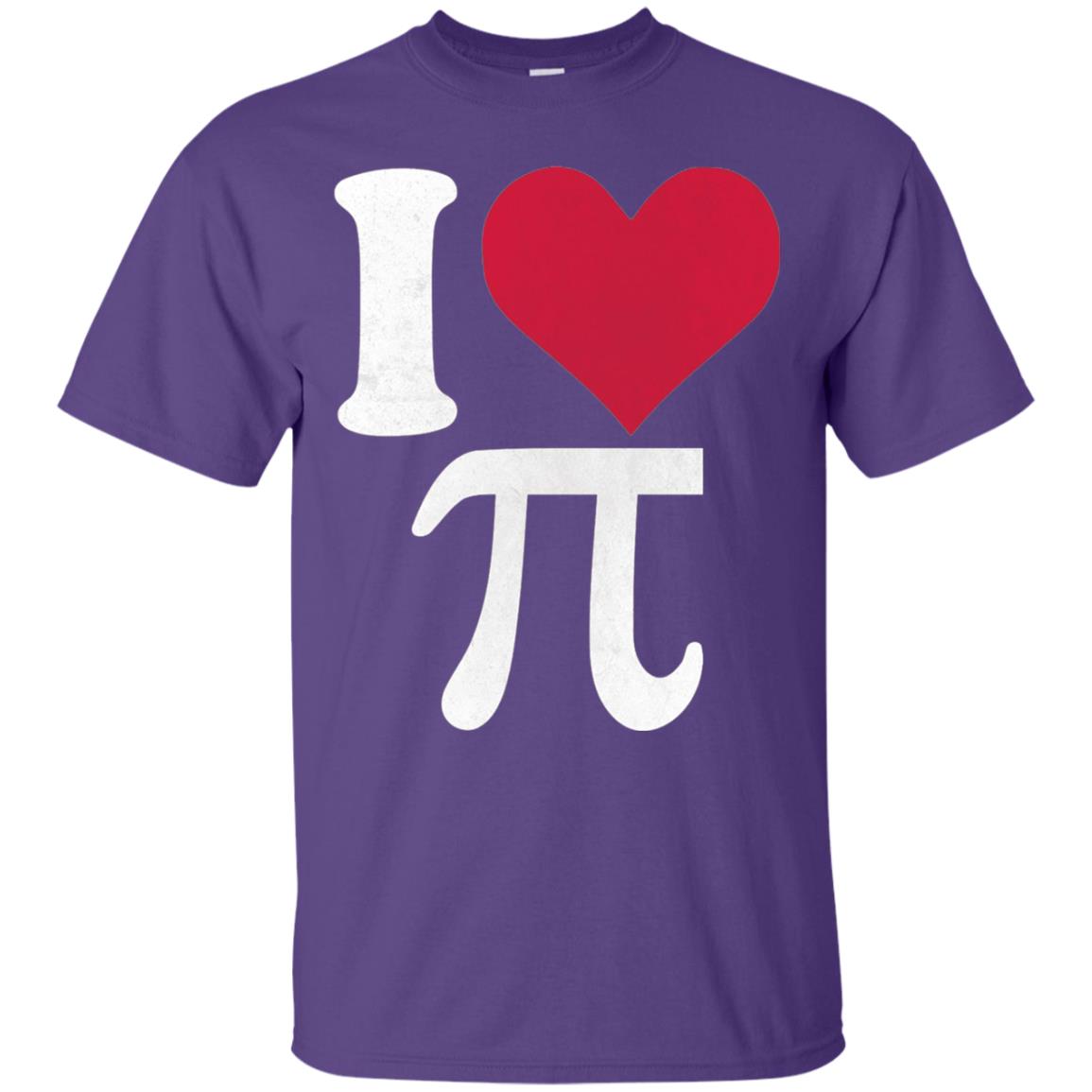 I Love Pi Vintage Retro Pi Day T-shirt Purple