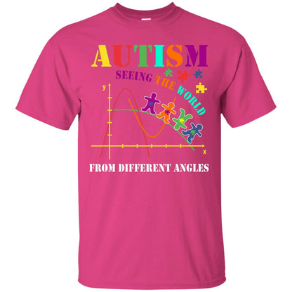 Seeing The World From Different Angles Autism Awareness T-shirt Heliconia