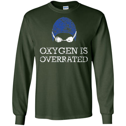 Swimming Lovers T-shirt Oxygen Is Overrated Forest Green