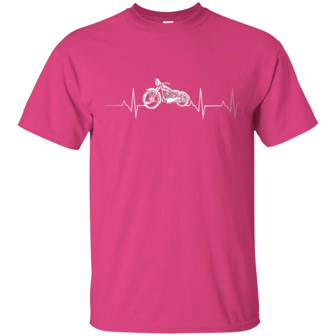 Motorcycle Lover T-shirt Heartbeat Heliconia