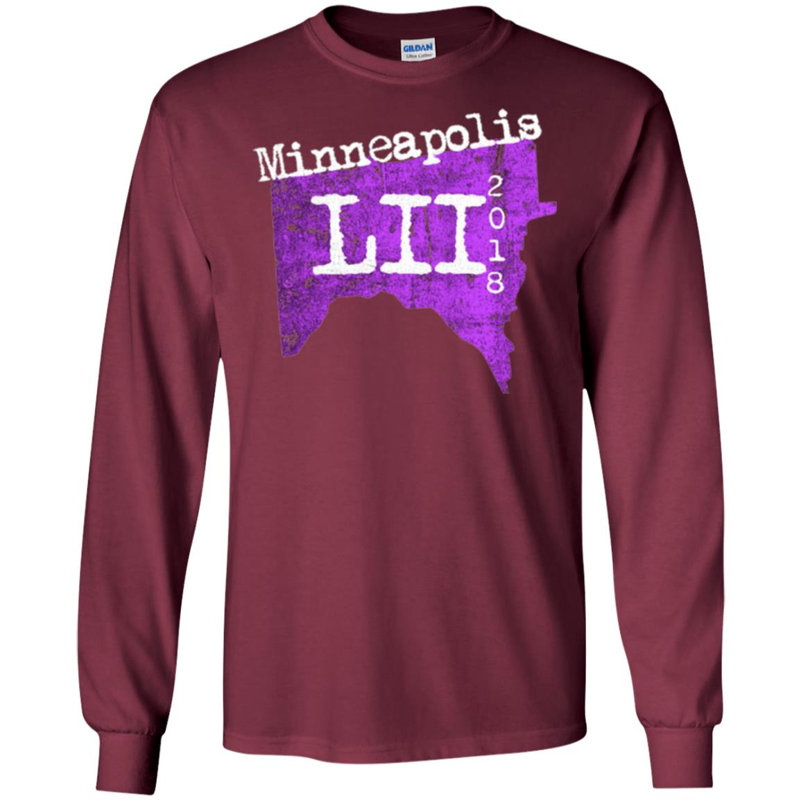 Football Lover T-shirt Minneapolis Minnesota 2018 T-shirt Maroon