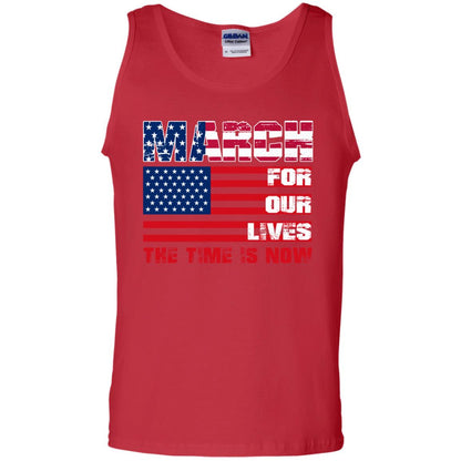 March For Our Lives The Time Is Now Gun Controls T-shirt Red