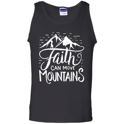 Faith Can Move Mountains Christian Gift Shirt Black