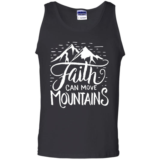 Faith Can Move Mountains Christian Gift Shirt Black