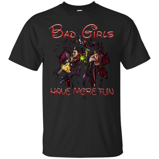 Witch T-shirt Bad Girls Have More Fun T-shirt Black