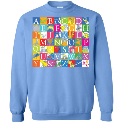 Dr. Seuss A To Z Gift Shirt For Funny Man Carolina Blue