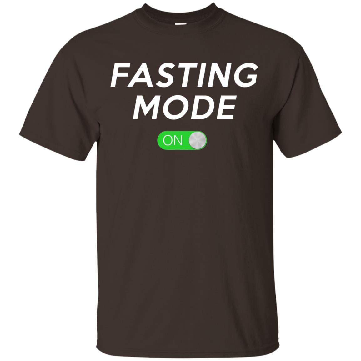 Funny Ramadan Fasting Mode On Shirt Dark Chocolate