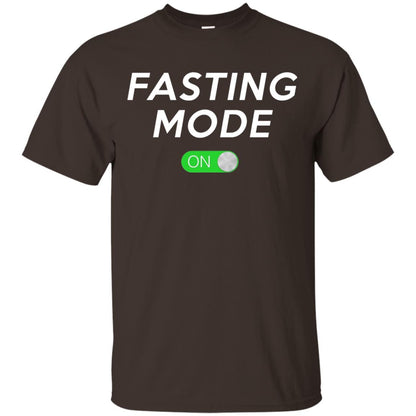 Funny Ramadan Fasting Mode On Shirt Dark Chocolate