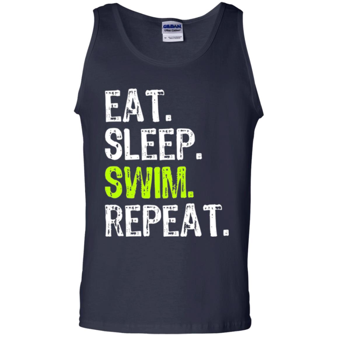 Swim Lovers T-shirt Eat Sleep Swim Repeat Navy