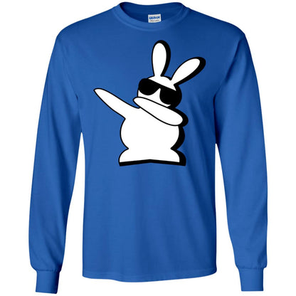 Dabbing Hip Hop Bunny Easter Dab Rabbit Dance T-shirt Royal