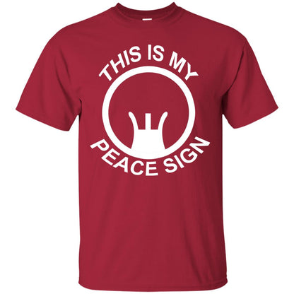 This Is My Peace Sign Shirt Cardinal