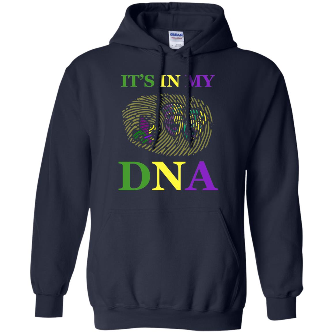 Mardi Gras T-shirt It's In My Dna Navy