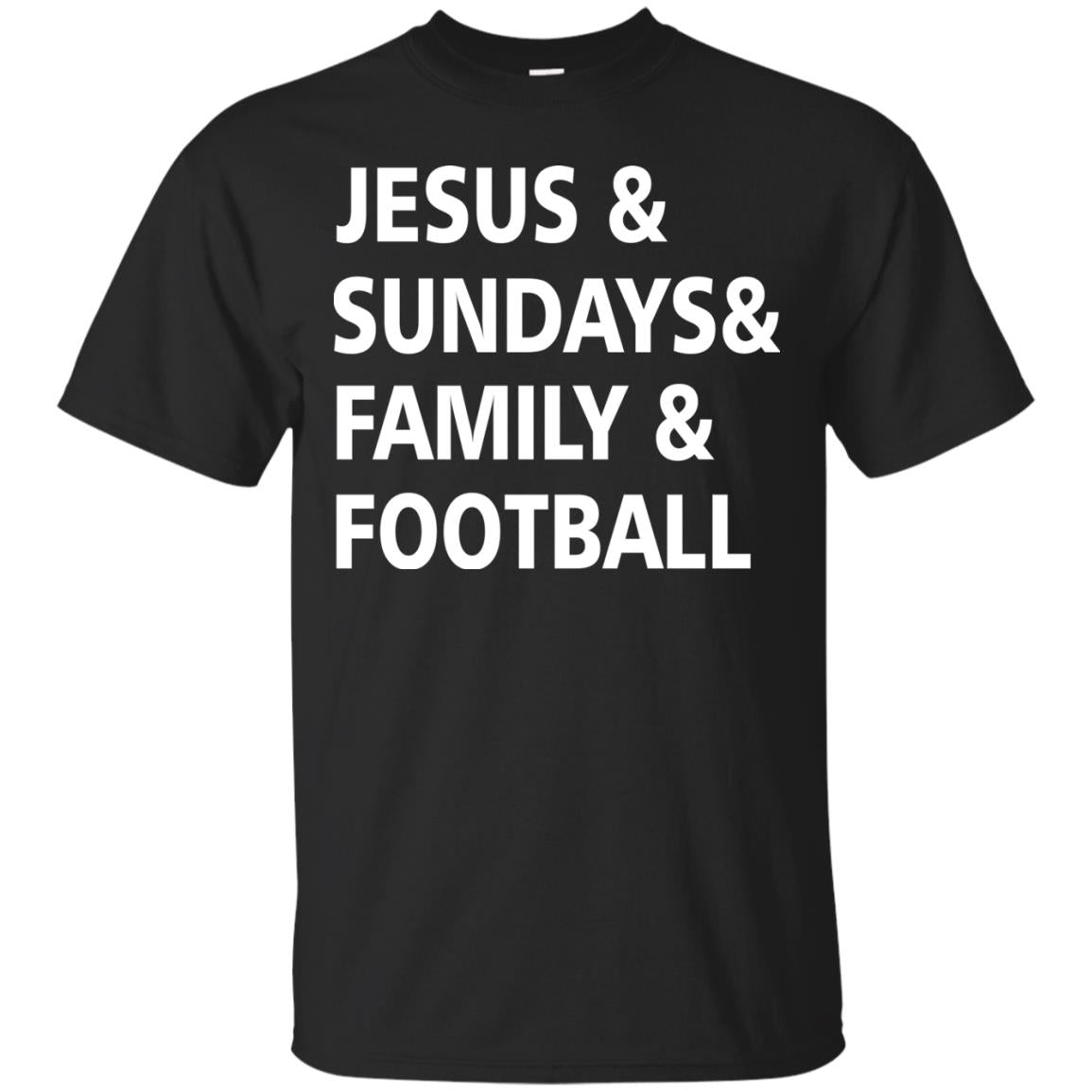 Jesus Sundays Family Football Shirt Black