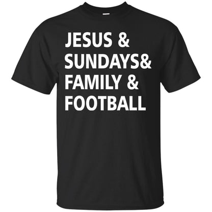 Jesus Sundays Family Football Shirt Black