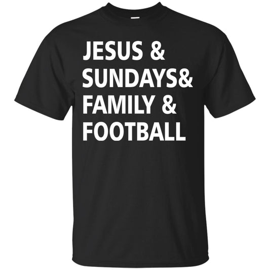 Jesus Sundays Family Football Shirt Black
