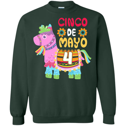 Cinco De Mayo Pinata Jockeys Horse Race 4th Birthday T-shirt Forest Green