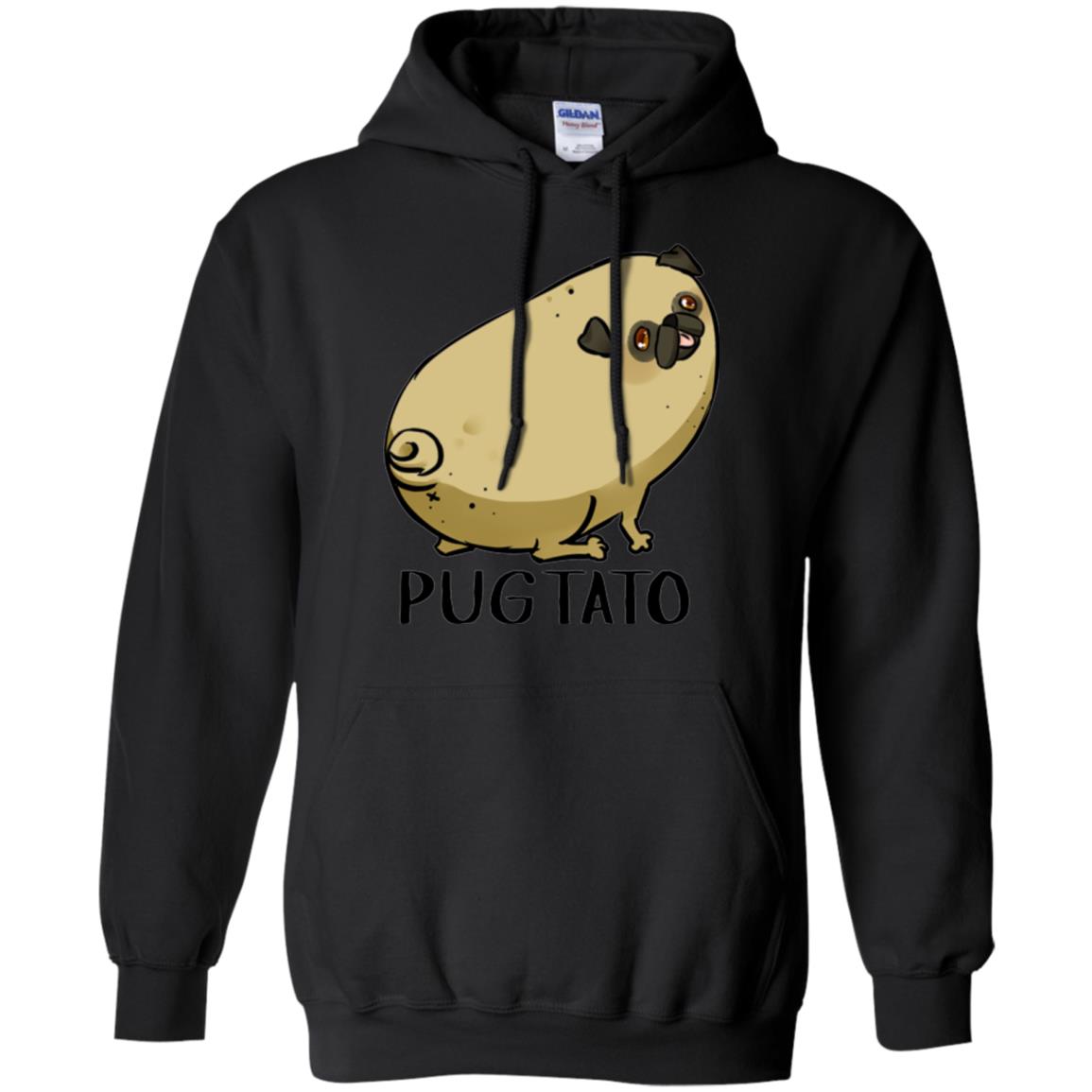 Dog Lovers T-shirt Pugtato Black