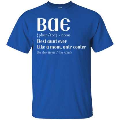 Bae Best Aunt Ever Shirt Royal