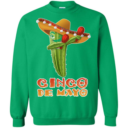 Dabbing Cinco De Mayo Cactus Shirt Irish Green