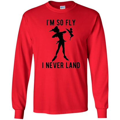Film T-shirt Tinker Bell I'm So Fly I Never Land Red