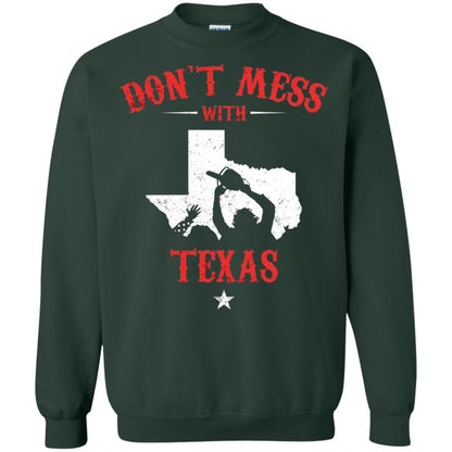 Don_t Mess With Texas Chainsaw T-shirt Forest Green