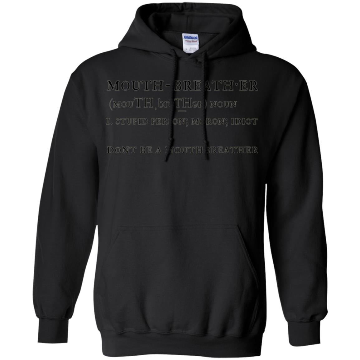 Funny T-shirt Mouthbreather Black