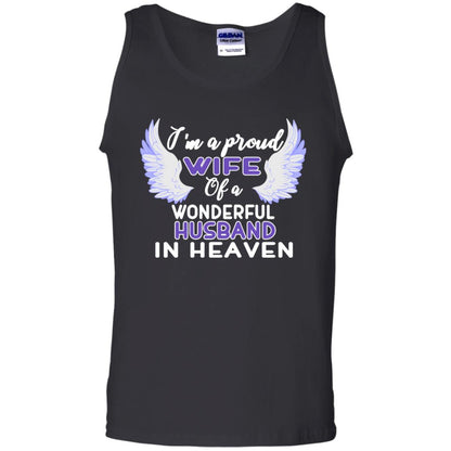I'm A Proud Wife Of A Wonderful Husband In Heaven Best Shirt For Wife Black