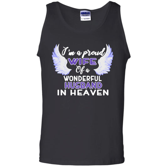 I'm A Proud Wife Of A Wonderful Husband In Heaven Best Shirt For Wife Black