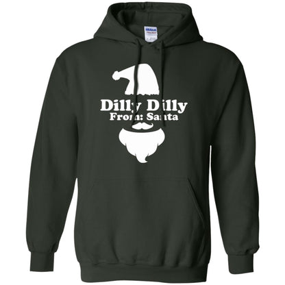 Christmas T-shirt Dilly Dilly From Santa Forest Green