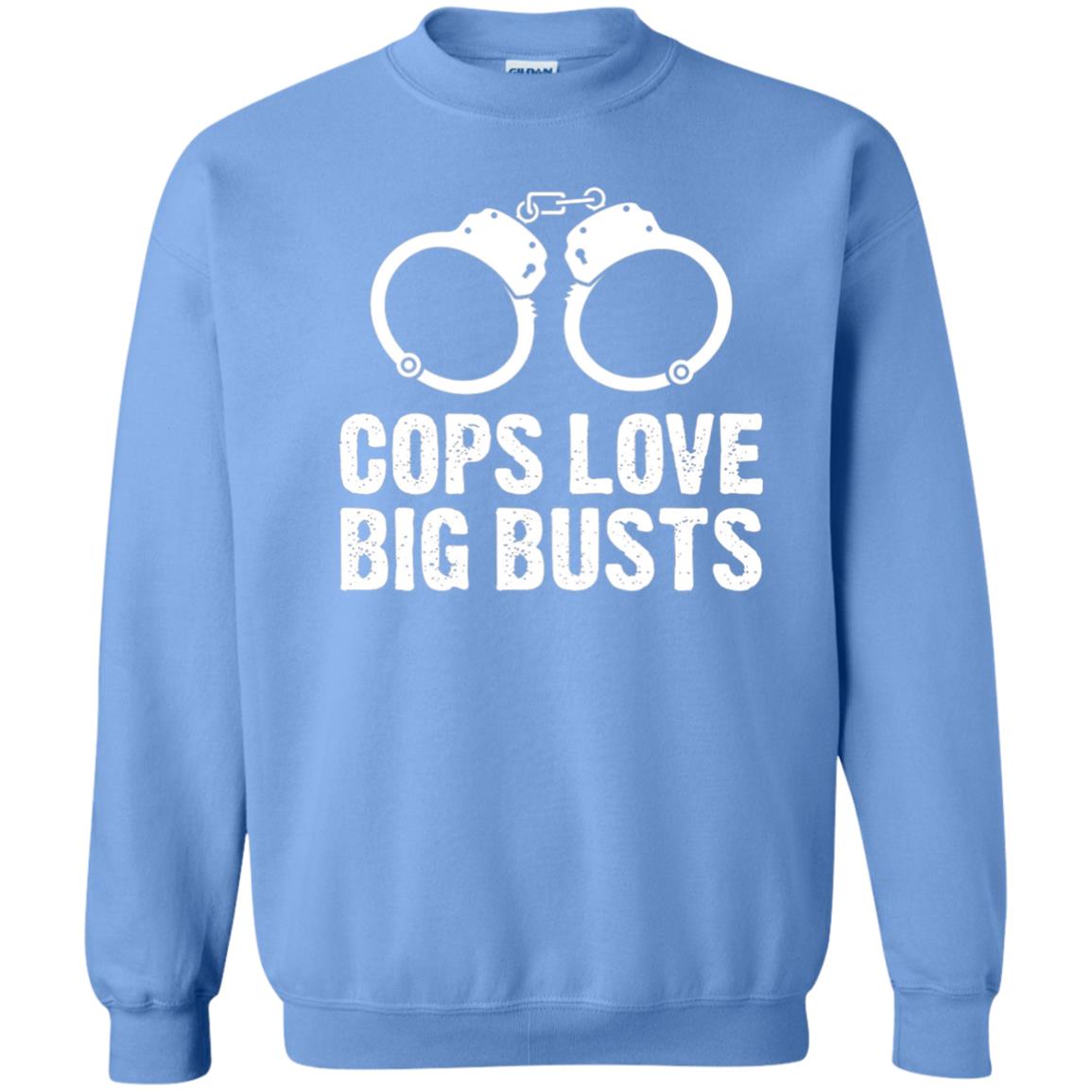 Cops Love Big Busts Usa Police Shirt Carolina Blue