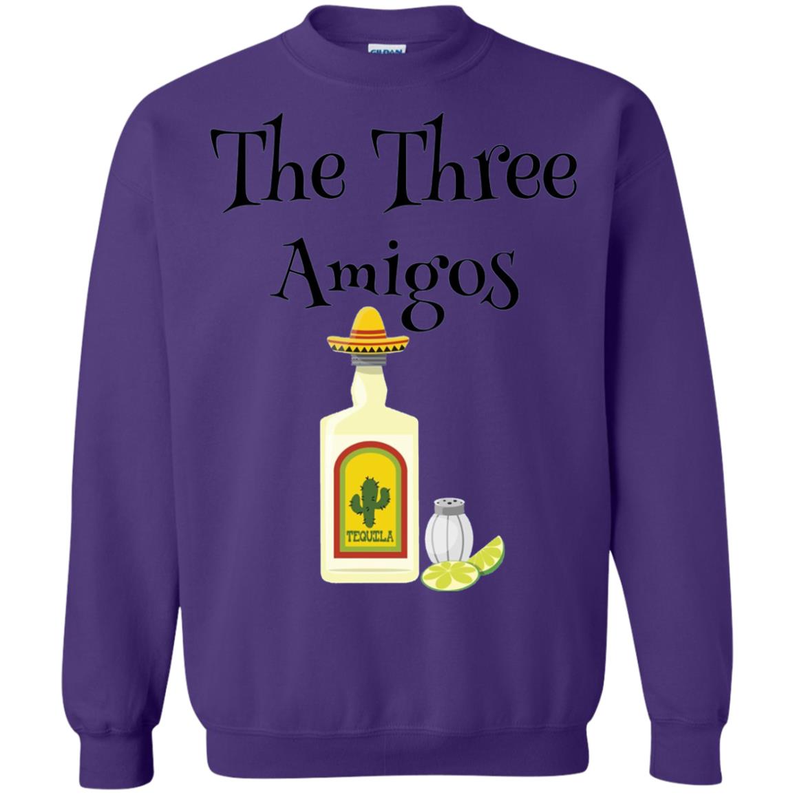 Cooking Lovers T-shirt The Three Amigos Tequila Salt Lime Purple