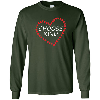 Choose Kind Heart Anti Bullying Shirt Forest Green
