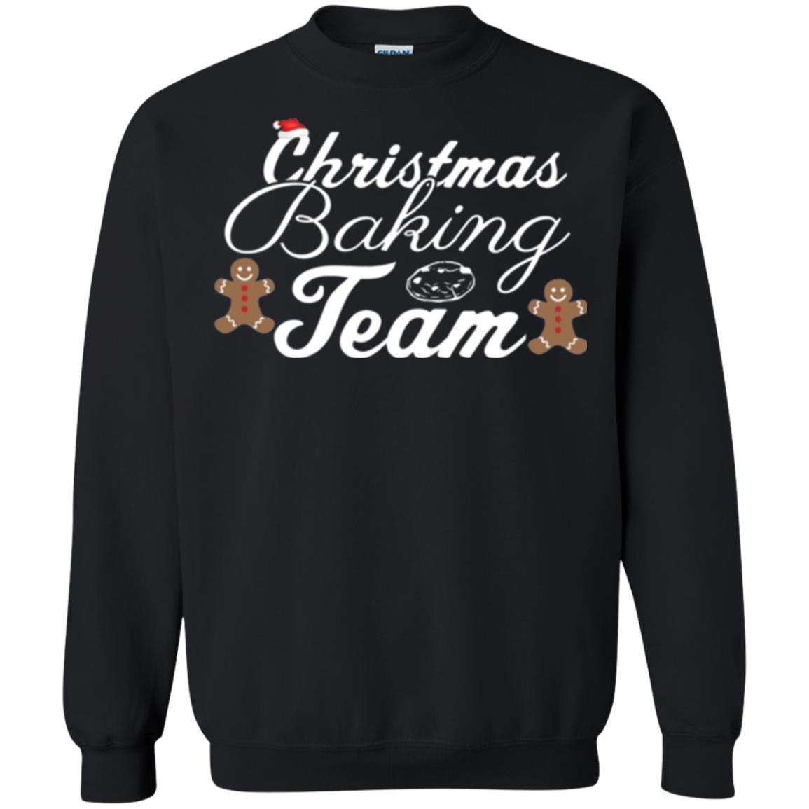 Baker T-shirt Christmas Baking Team Black