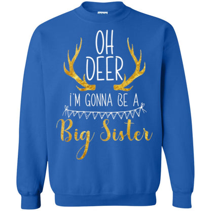 Announcement T-shirt Oh Deer I_m Gonna Be A Big Sister Royal