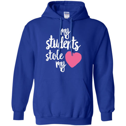 Valentine_s Day T-shirt My Students Stole My Heart Royal