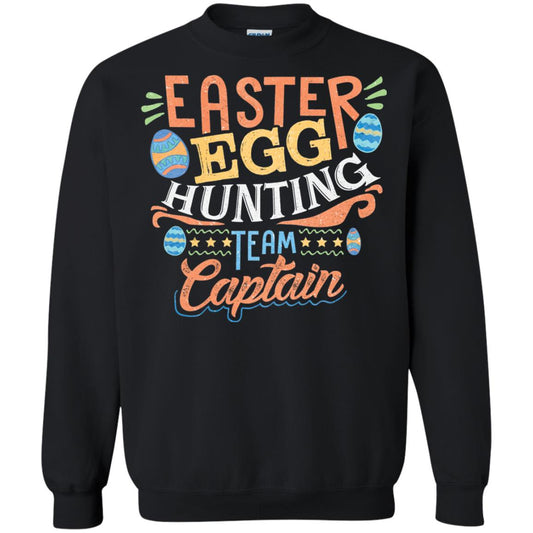Easter Egg Hunting Team Captain Paschasunday Easter T-shirt Black