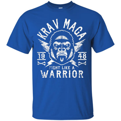 Krav Maga T-shirt Fight Like A Warrior Royal