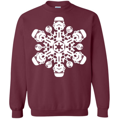 Christmas T-shirt Star Wars Stormtrooper Snowflake Maroon