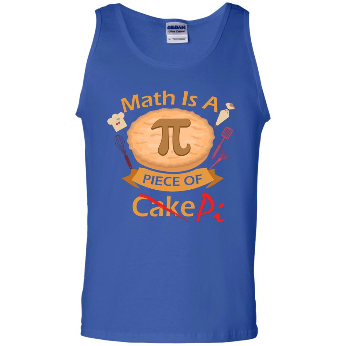 Math Is A Piece Of Pi Funny Pi Day T-shirt For Math Lover Royal