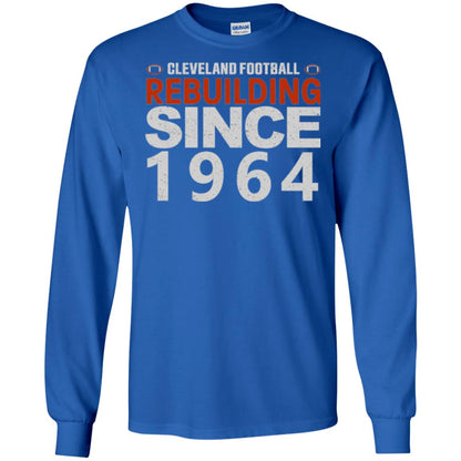 Football T-shirt Cleveland Football Rebuilding Since 1964 Royal