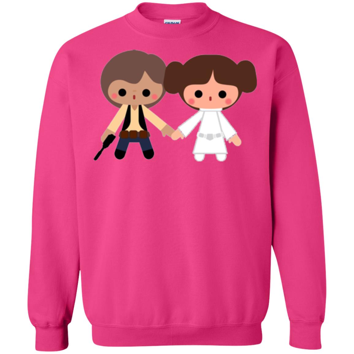 Cartoon T-shirt Han Solo Princess Leia Heliconia