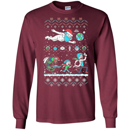 Rick And Morty T-shirt Maroon